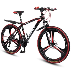 Factory Supply Mountain Bike 26 Inch Double Disc Brake 21-27 Speed Student Adult Carbon Steel Hard Frame Spring Fork Suspension