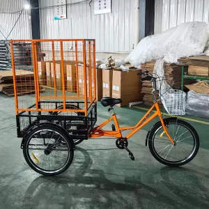 Factory Three Wheels Adult Tricycle cargo Tricycle Trike with Rear Basket tricycle Cargo Bicycle Bike