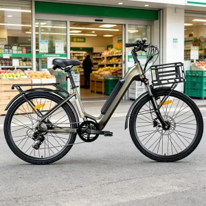 Factory direct adult electric mountain bike with 7-speed and lithium battery for mountain leisure tours