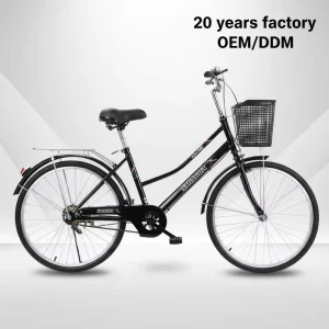 Factory in Stock Versatile Women’s Bike Hybrid Cruiser Bicycle Single Speed City Bike Commute Bicicleta Urbana for Lady