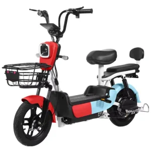 Fashion 48V 3 Speed Electronic EBike 350W Brushless Motor Carbon Steel Frame Lead Acid Battery Adult Low Price