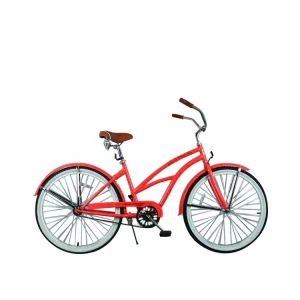 Fashion Designed 26 Inch Beach Cruiser Bicycle with Steel Fork and Single Speed Gears