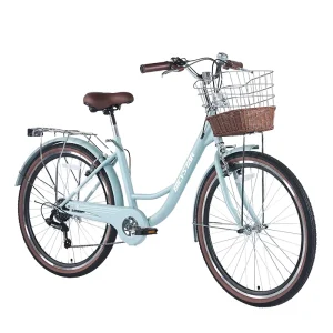 Fashional Lady Bike 26 Bicicleta Vintage OEM Steel Bicycle for Women Made China 7 Speed Ladies City Bike