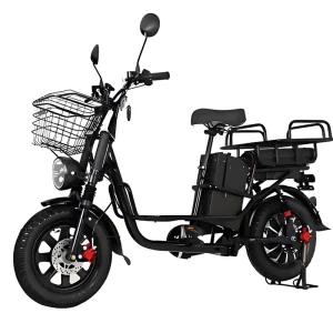 Fast Delivery Long range Lithium Battery Operated Fat Tire Electric Bike with Shelves for Adults