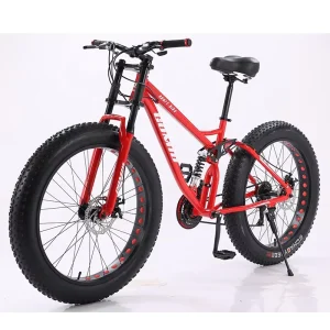 Fat Bike Customizable 26 Inch Fatbike Cruiser Snow Mountain Fat Tyre Full Suspension Cycle Bicycle