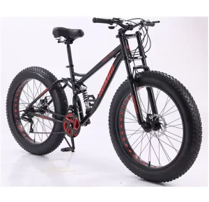 Fat Tire Bike Fatbike Customizable 26 Inch Fcruiser Snow Full Suspension Mountain Cycle Bicycle