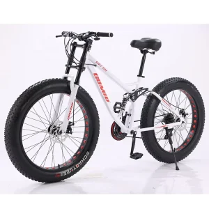 Fat Tire Bike Fatbike Customizable Fcruiser Snow Full Suspension Mountain Cycle Bicycle Beach Cruisers Bikes