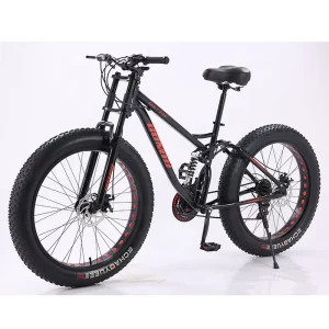 Fat Tire Bike Fatbike OEM Customizable Snow Full Suspension Mountain Cycle Bicycle Beach Cruisers Bikes
