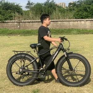 Fat Tire Cargo Bike160 Disc Brake Fat Bike Tire 26×4.0 36v 500w Fat Tire Mountain Bike Beach Cruiser Bike gates Belt Drive Fat