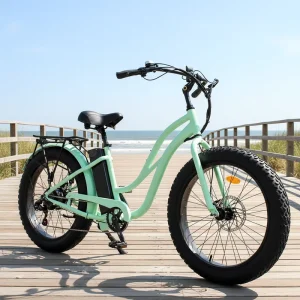Fat Tire Electric Bicycle Cruiser 7-Speed Lithium Battery Beach Cargo Electric Bicycle Series