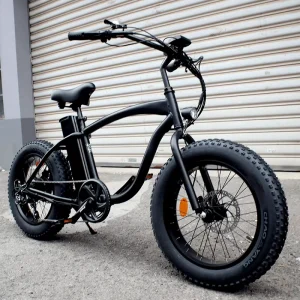 Fat Tire Electric Bike 20″ Electric City Fatbike 7 Speed Full Suspension 750W Motor Power 7 Speed Kids Electric Bike
