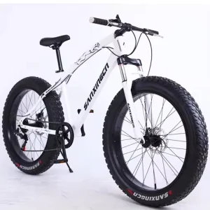 Fat Tire Men Mountain Bikes 26 Inch Wheels 7/21 Speed Snow Bike Beach Bike High-Tensile Carbon Steel Frame