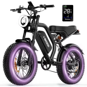 Fatbike 7-Speed 500W Electric Bicycle City Hybrid Bike Off-Road E-bike Retro