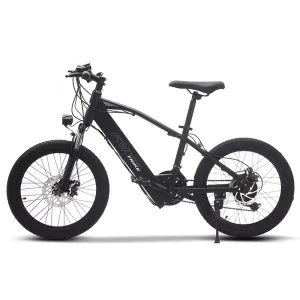 Florrick 20-Inch Lithium Battery Children’s Electric Mountain Bike Front Hub Motor 250W 10-30km Range Cross-Country Design