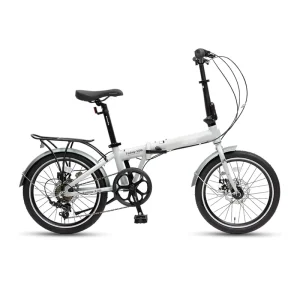 Foldable Bicycle Manufacture Black White 6 Speed 20 Inch Folding Bike