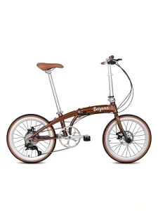Foldable Bicycle with High carbon Steel Frame and Aluminum Handlebars Perfect for Outdoor Activities and Easy Storage