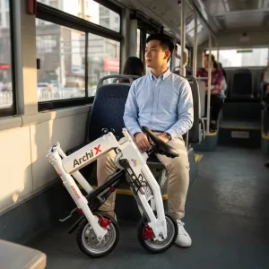 Foldable Electric Bike Chainless E Bike 10kg Mini Folding Ebike Pedal Assist City Commut