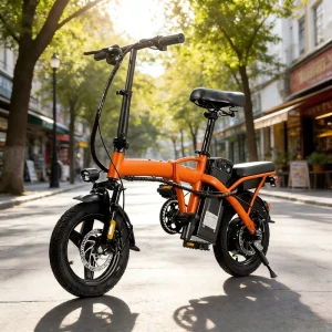 Foldable Electric City Bike Lightweight Lithium Battery 3 Riding USB Charging Port for Comfortable Safe Daily Commute