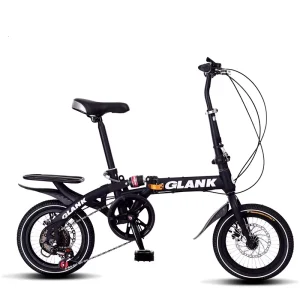 Folding Bike for Adult Foldable Aluminium Mountain Bikes Urban Road Bicycle Double Damping Steel Front Fork Folding Bike Frame