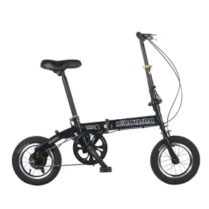 Folding Bike for Adults 14 Inch Single Speed Compact Lightweight Portable Suitable for Adult Men Women Students