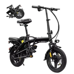 Folding City Bike 48V 350W 14 Inch E-bike for GCC CE UL Certified Daily Commute