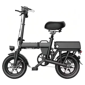 Folding Electric Bicycle with 48V Rear Carrier Lithium Battery Aluminum Alloy Frame 500W Motor E ABS Disc Brakes for Small Bike