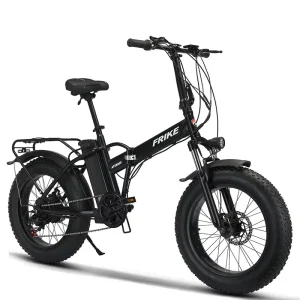Folding Electric Bike 20 Inch 500W 350W Lithium Battery Foldable E-bike Fat Tire Electric Bicycle