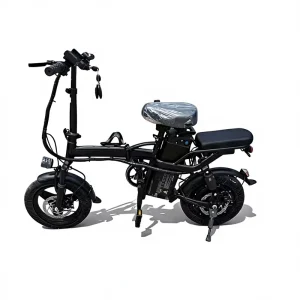Folding Electric City Bike 48V 15AH Lithium Battery 500W Brushless Motor Fat Tire LED Display Carbon Steel Frame Disc Brakes