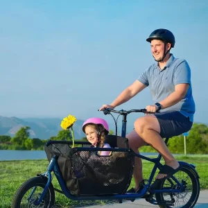 Food Delivery Aluminum Alloy 20-Inch Electric Cargo Bike For Kids With Brushless 36V 250w 15Ah Lithium Battery Disc Brakes