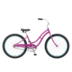 Foot Brake Women Men Colorful Beach Bicycle Cruiser Bike 26 Inch Aluminum Alloy Beach Cruiser City Bicycle Rust Proof