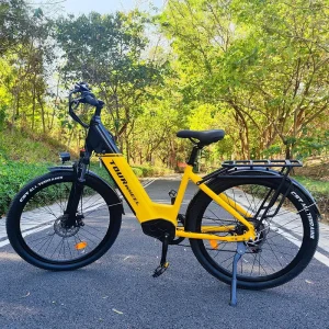 For B7 36V 500W rear hub motor full suspension city cruiser electric moped fat tire ebike 13Ah lithium aluminum frame