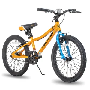 For HILAND 20 Inch Single Speed Mountain Youth Teens Bicycle with Steel Frame for 9 10 Years Old Children