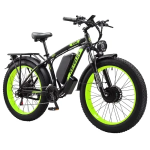 For K800 26 Inch Fat Tire E Bike 48V 23AH Lithium Battery Front Suspension Dual Motor