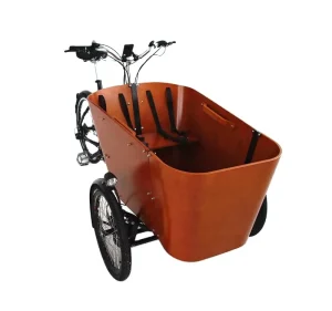 Front Loading Mid motor Cargo Bike Electric Cargo Tricycle for Sale Dutch Electric Bakfiets Cargo Bike 3 Wheels Aluminium Bike