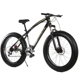 Full Suspension Big Fat Tyre Mountain Bike 26” 21 High Speed Mountain Snow Bike