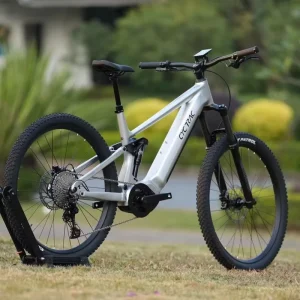 Full Suspension Electric Bicycle Bike EM6 3rd 500W Fat Tire E Bike Bafang M430 Motor 720Wh Battery Mountain Bike for Adult