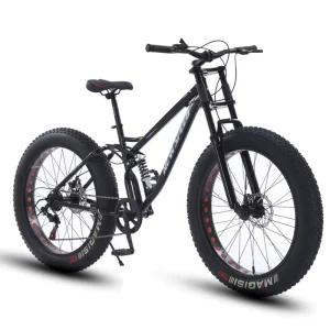 Full Suspension Fat Bike fat Tyre Bike Alloy Wheel Cycle 26 Inch Fat Tire Bmx