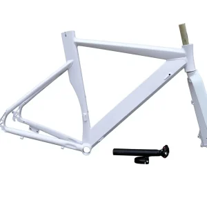 GRAY F15 Aero Aluminum Alloy Road Muscle Bike Frame Disc Brake Fixed Gear Track with Internal Cable Routing 29 in