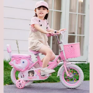 Girls Children’s Bicycle 3-8 Years Old 12/16/18/20 Inch Student Bicycle with Training Wheels
