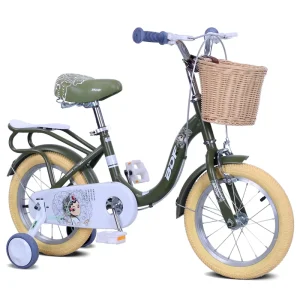 Good Quality Indoor Cycling Bike 14 16 18 Inch Metal Kids Bicycle with Training Wheels & Basket Model BDF-QY