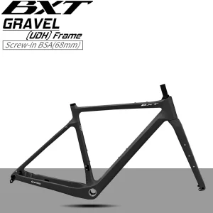 Gravel 135 T1000 Carbon Fiber Gravel Bike Frameset Disc Brake 700C*45C Endurance Road Gravel Bike for Road Bicycles