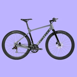 Gravel Bike Flat Handlebar Disc Brake Off Road 160kg Load Carbon Fibre Frame Titanium Fork Aluminum Alloy Wheels Bike
