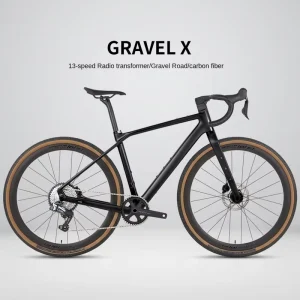 Gravel X Gravel Bike 13 speed Ordinary Pedal Hard Frame Double Disc Brake Aluminum Wheels 700c Racing City Model