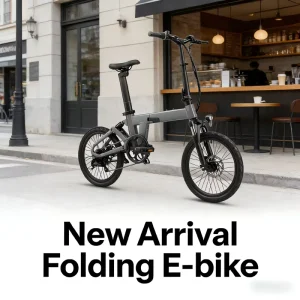 H19 20″ Mid Drive Rear Hub Motor Folding Electric Bike Mini Foldable Portable Lightweight Urban Commuting 250W 36V Ebike