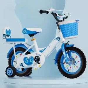HBHT Economical 12 14 16 18 Inch Children’s Bicycle for Girls for 3-5 Year Old Kids Steel Fork Material