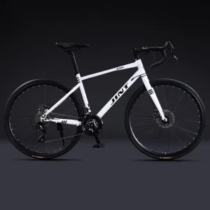 HG-A21 700C High Carbon Steel Road Bicycle Manufacturing Plant 27 Speed Mechanical Disc Brake Disc Brake Road Bicycle