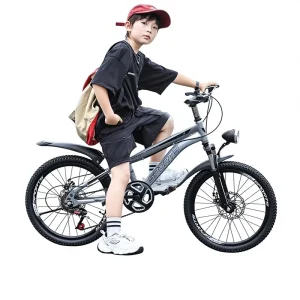 HG-A62 Children’s Mountain Bike 6-15 Years Old High Carbon Steel Frame Spring Fork Shock Absorption Lightweight Men’s Riding