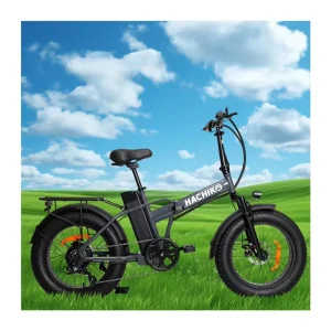Hachiko Electric Mountain Trekking Bike Adult 500W High Power 20 Inch Fat Tire Electric Folding Bike