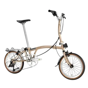 Handlebar Ultra-light Aluminum Alloy Carbon Fiber Full Shockproof Folding Bicycle 16 Inch 7 Speed C Brake Men’s Women’s City