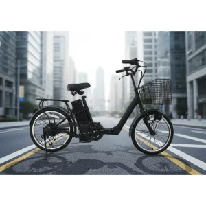 High Performance 250W Brushless Rear Hub Motor 24V 6-Speed Steel Frame E-Bike Adults Lithium Battery 25KM/H Max